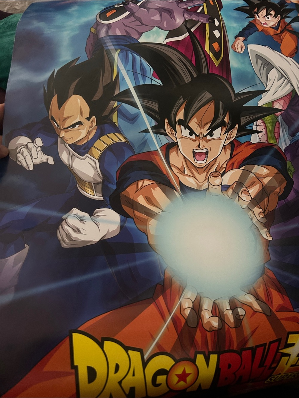 Kids Poster - Goku & Vegeta in Blue and Orange